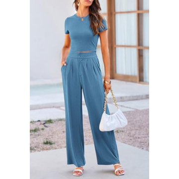 PRETTYGARDEN Women's Summer Knit 2 Piece Outfit for Style