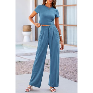 PRETTYGARDEN Women's Summer Knit 2 Piece Outfit for Style