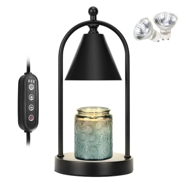 Elegant Candle Warmer Lamp with Timer - Perfect Bedroom Decor