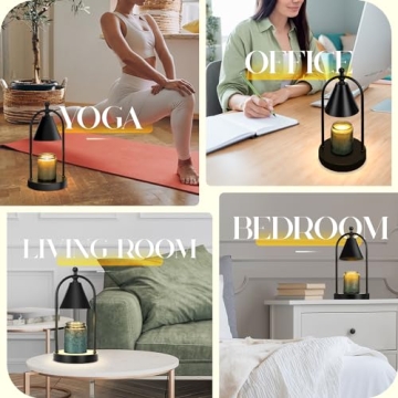 Candle Warmer Lamp with Timer and 2 Bulbs Included