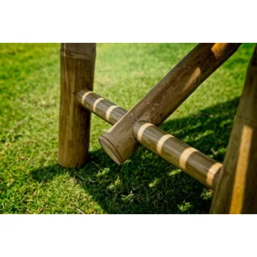 Boohugger Bamboo Outdoor Bench for Gardens and Zen Spaces