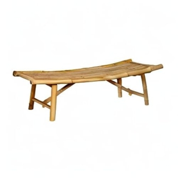 Boohugger Bamboo Outdoor Bench for Gardens and Zen Spaces