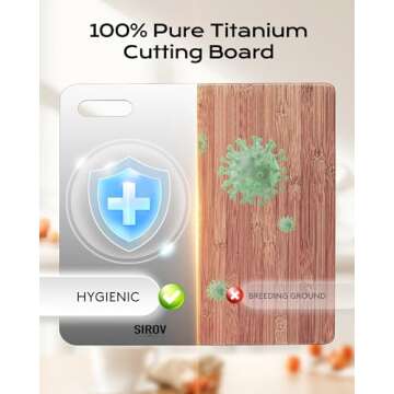 Premium Titanium Cutting Board - Durable and Non-Toxic