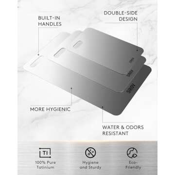 Premium Titanium Cutting Board - Durable and Non-Toxic
