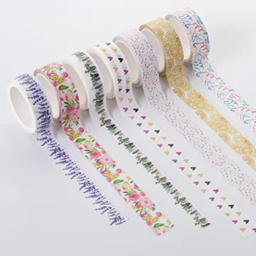Mr. Pen Washi Tape Set 21 Rolls Creative Floral Designs