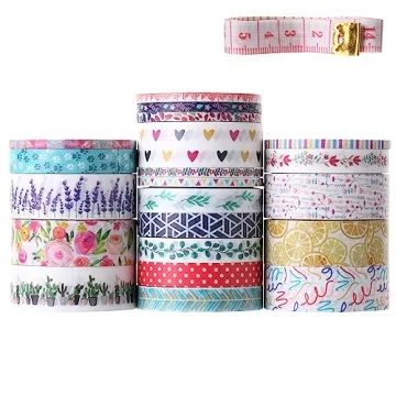Mr. Pen Washi Tape Set 21 Rolls Creative Floral Designs