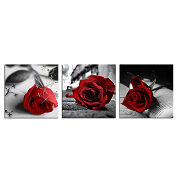 NAN Wind Red Rose Canvas Art for Stylish Home Decor