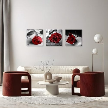 NAN Wind Red Rose Canvas Art for Stylish Home Decor
