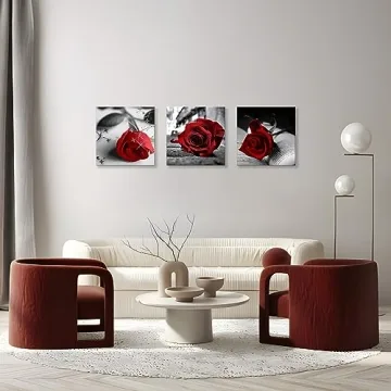 NAN Wind Red Rose Canvas Art for Stylish Home Decor