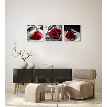 NAN Wind Red Rose Canvas Art for Stylish Home Decor