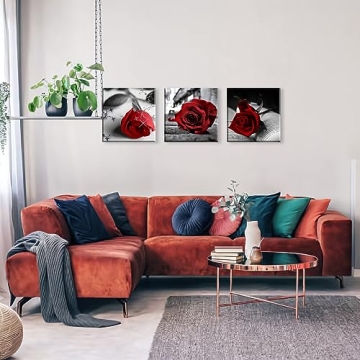 NAN Wind Red Rose Canvas Art for Stylish Home Decor