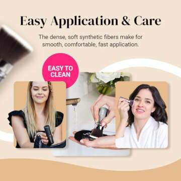 Retractable Kabuki Brush by Keshima for Flawless Makeup