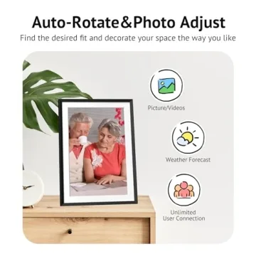 Euphro 10.1" Digital Photo Frame - 32GB Storage