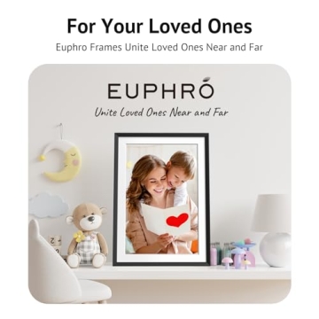 Euphro 10.1" Digital Photo Frame - 32GB Storage