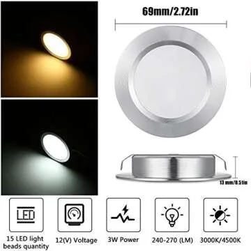 Ultra Slim 12V LED Lights Set for RVs and Campers
