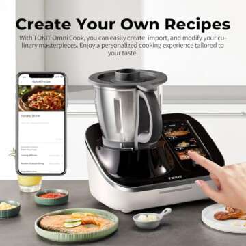 TOKIT Omni Cook C2 Chef Robot, Smart Cooking Machine - Slow Cooker, Stand Mixer, Chopper, Juicer, Bl...