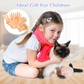 Tiny Hands,20Pcs Miniature Little Hands Realistic Design Funny Mini Hands for Fingers Gifts Prank Ga...