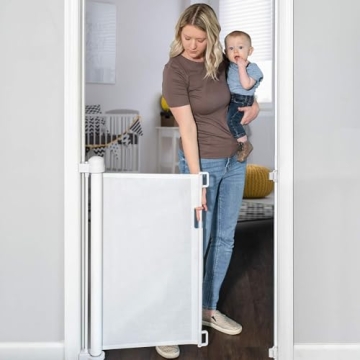 YOOFOR Extra Wide Retractable Baby & Pet Safety Gate