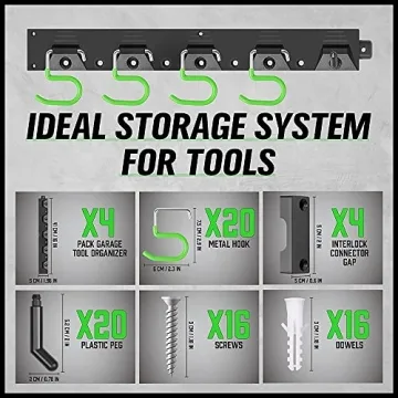 SWANLAKE 64 Inch Adjustable Storage System for Tool Organization