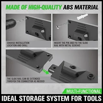 SWANLAKE 64 Inch Adjustable Storage System for Tool Organization