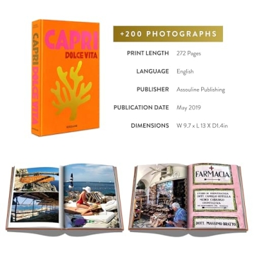 Capri Dolce Vita Coffee Table Book with Stunning Illustrations