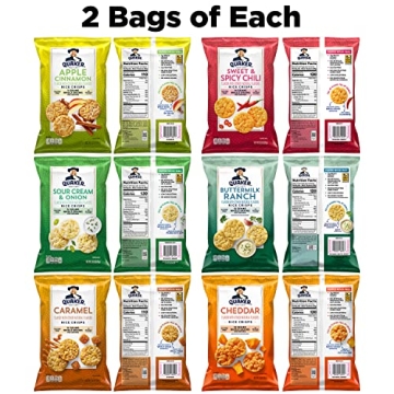 Quaker Rice Crisps Variety Pack - 12 Count Snacks