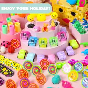 JOYIN 144 PCS Prefilled Easter Eggs with Assorted Toys for Easter Egg Hunt, Party Favors, Basket Stuffers, Classroom Prize Supplies