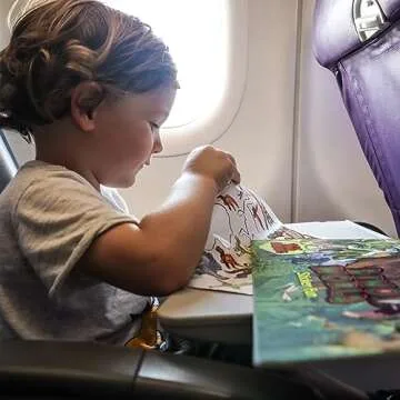 FAVORGEAR Reusable Puffy Sticker Book for Kids – 80+ Restickable Stickers, Toddler Travel Toys for Airplane, Car & Road Trip, Quiet Activities for Ages 2-5, Arts & Crafts Essential, Screen-Free Play