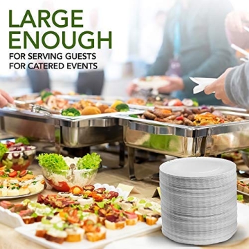 Stock Your Home Bulk Uncoated 9-Inch Paper Plates - 200 Count