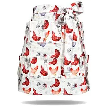 Hulogen Egg Collection Apron - 12 Pocket Design for All Ages