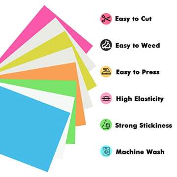 Custom Glow in Dark HTV Vinyl Bundle - 12" x 10"