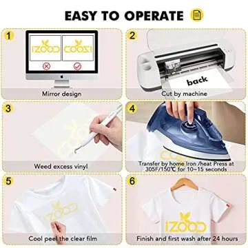 Custom Glow in Dark HTV Vinyl Bundle - 12" x 10"