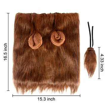 Funny Dog Lion Mane Costume for Medium Dogs