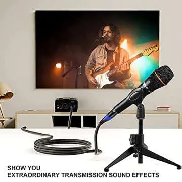 AuxLink XLR Microphone Cable, XLR Cables 15ft 2 Pack, XLR Male to Female Microphone Cable 3 Pin Suitable for Speaker Systems, Radio Station, Stage Lighting and More