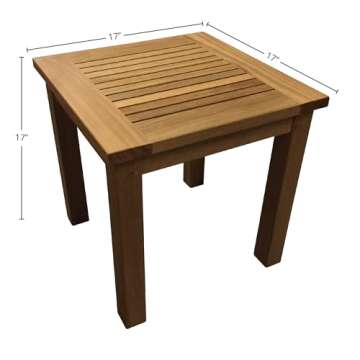 Chiang Teak Mai Side Table – Premium Natural Finish