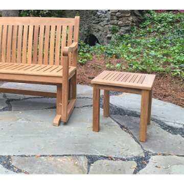 Chiang Teak Mai Side Table – Premium Natural Finish