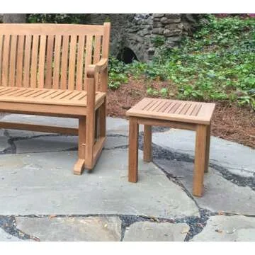 Chiang Teak Mai Side Table – Premium Natural Finish