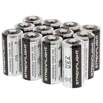 Streamlight 85177 CR123A Lithium Battery Pack - 12 Count