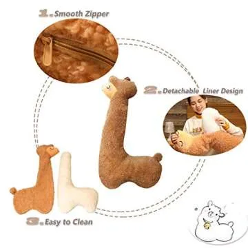 FEEZUSH Alpaca Plush Pillow - Perfect Gift for All Ages