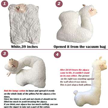 FEEZUSH Alpaca Plush Pillow - Perfect Gift for All Ages