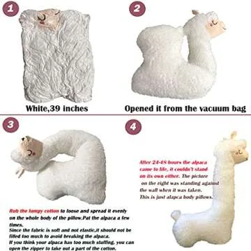 FEEZUSH Alpaca Plush Pillow - Perfect Gift for All Ages