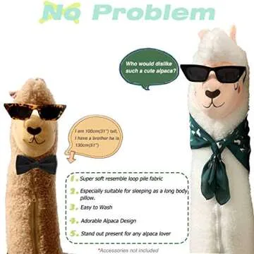 FEEZUSH Alpaca Plush Pillow - Perfect Gift for All Ages