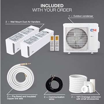 Cooper & Hunter 36,000 BTU Ductless Mini Split AC/Heating System