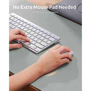YSAGi Leather Desk Protector: Stylish Office Mat for All