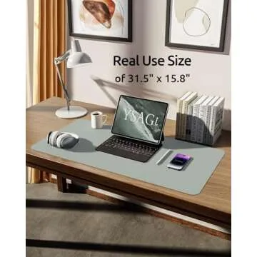 YSAGi Leather Desk Protector: Stylish Office Mat for All