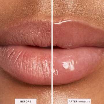 JLO BEAUTY Beso Balm Lip Mask | Ultra-Hydrating Glossy Finish, Visibly Plumps & Softens, Day & Overnight Lip Care Treatment, Vanilla Scented | 1 Pack