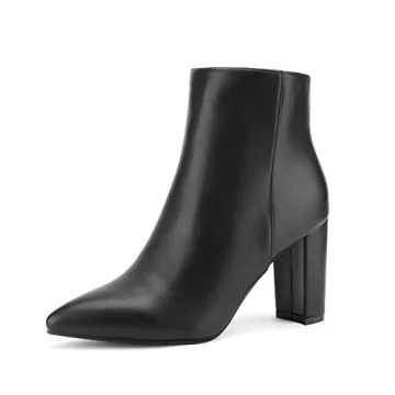 Stylish Chunky Heel Ankle Booties for Women