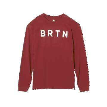Burton Standard BRTN Long Sleeve T-Shirt, Sun Dried Tomato, Small