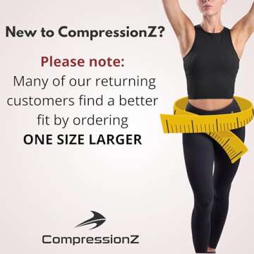 CompressionZ Women's Compression Pants (Black - M) Best Full Leggings Tights for Running, Yoga, Gym