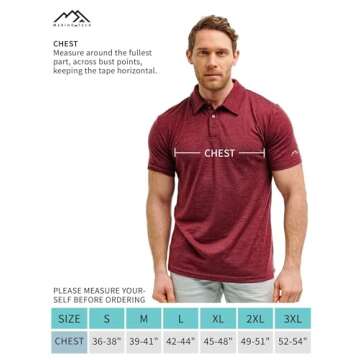 Merino Wool Polo Shirt Men - Anti-Odor 100% Merino Wool Shirts for Men Short Sleeve and Long Sleeve Breathable Polo (Large, Long Sleeve Black)